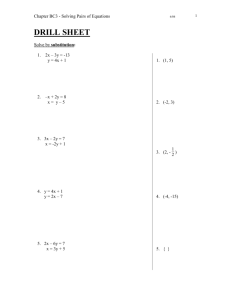 BC3-Solving Pairs of Equations