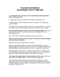 Sojourner Truth Timeline