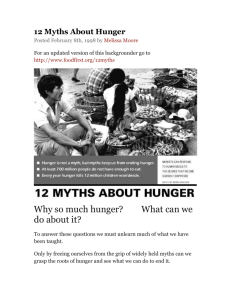 12 Myths About Hunger