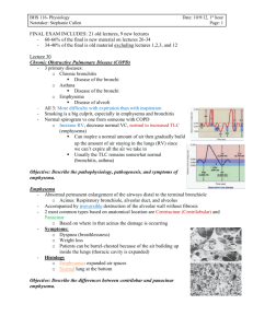 BHS 116- Physiology Date: 10/9/12, 1st hour Notetaker: Stephanie