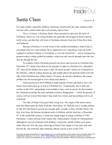 Santa Claus worksheet A
