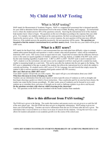Map Testing Information - Fort Mill Middle School