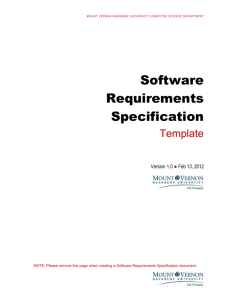 Section 3. User Requirements - MVNU Computer Science Department