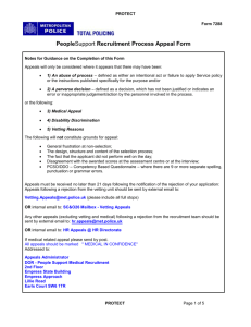 Form 7288 - PeopleSupport Recruitment Process Appeal Form