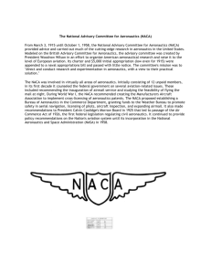 The National Advisory Committee for Aeronautics (NACA)