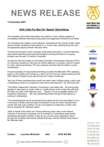 01.12.13AAA calls for ban-speed advertising