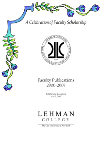 Faculty Publications 2006-2007