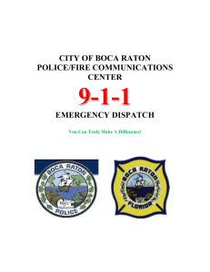 Telecommunicator/911 Dispatcher