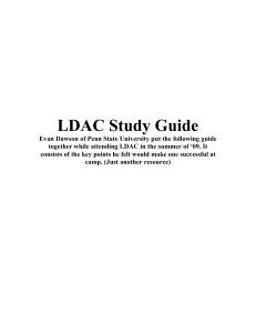 LDAC Study Guide - Dixie State University