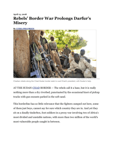 Rebels' Border War Prolongs Darfur's Misery