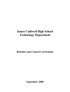 Robotics and Control - Caldwell and West Caldwell