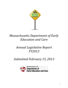 Massachusetts Department of Early Education and Care (EEC)