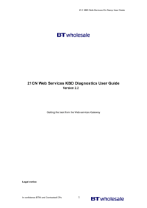 21CN Web Services KBD Diagnostics User Guide