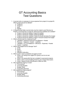 Basic Accounting Test Questions