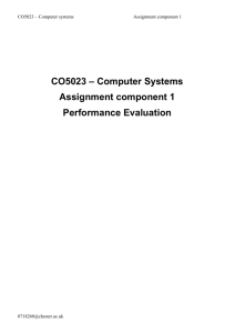 The Evaluation of computer performance