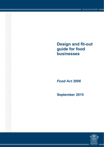 Design and fit-out guide for food businesses