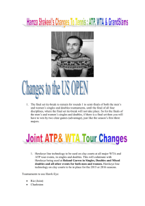 Changes to wta and atp tours of tennis
