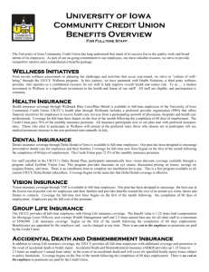 Benefits Overview - University of Iowa Community Credit Union