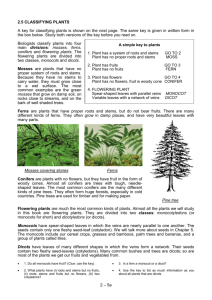 2.5 Classifying plants