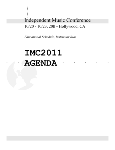 Contemporary Report - Independent Music Conference