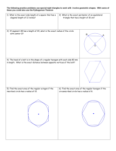Special Right Triangles Review Problems