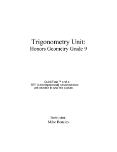 Trigonometry Unit