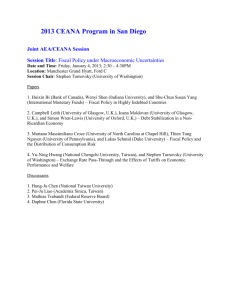 2013 CEANA Program in San Diego Joint AEA/CEANA Session