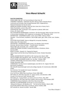 Vera Manzi-Schacht SELECTED EXHIBTIONS: DENISE BIBRO