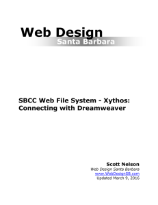 SBCC Web File System - Xythos: Connecting with Dreamweaver
