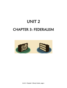 Federalism Cake Chart