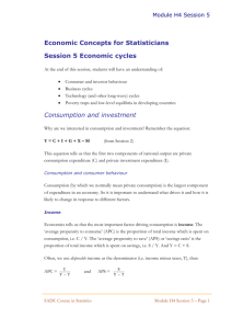 Session 5 Economic cycles