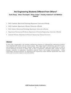 Are Engineering Students Different from Others? - ASEE