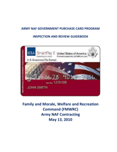 Government Purchase Card Program Audit Program