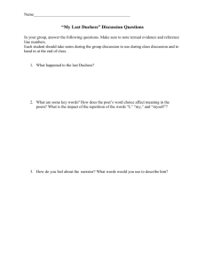 CI 513 My Last Duchess discussion questions