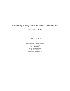 Formal and Informal Influence in Council Decision-Making
