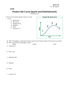 Worksheet 07 - Product Life Cycle (Sports and