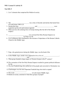 Study Guide – Middle Ages (SOL 9)