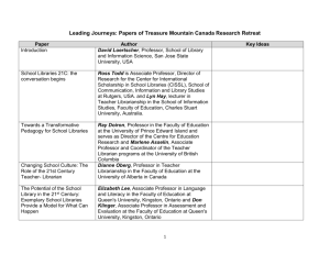 Leading Journeys: Papers of Treasure Mountain Canada Research