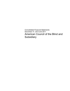 2012 ACB Audit Report in Word - American Council of the Blind