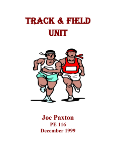 Track & Field Unit - Paxton Enterprises
