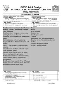 GCSE Personal Plan of Action with check list
