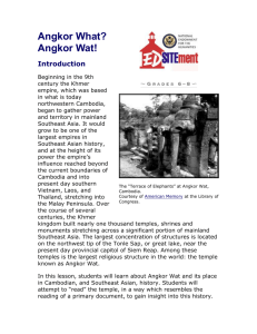 Cambodia lesson plan on Angkor Wat