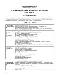 Hawaii Comprehensive Strengths and Risk Assessment Rating