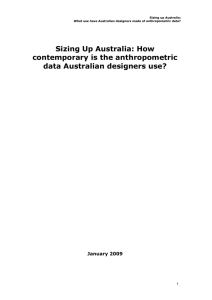 Sizing Up Australia: How contemporary is the anthropometric data