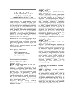 Global Education Network Initial Review: October 30, 2002