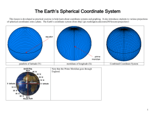 The Earth's Spherical Coordinate System