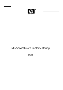 2. MC/ServiceGuard hos USIT