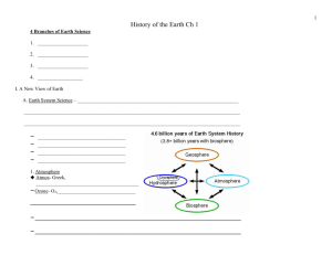 History of the Earth Ch 1