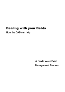 Dealing with your Debts