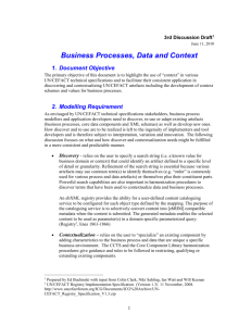 Business Processes Data and Context